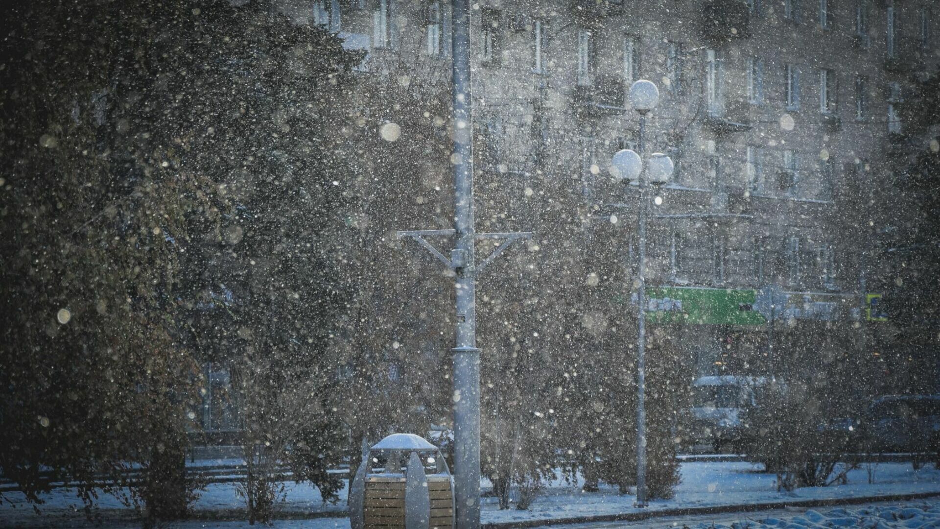 В Ставрополе пошел первый снег