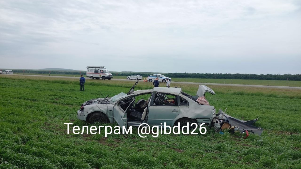 Семья с двумя детьми пострадала в ДТП вблизи Невинномысска