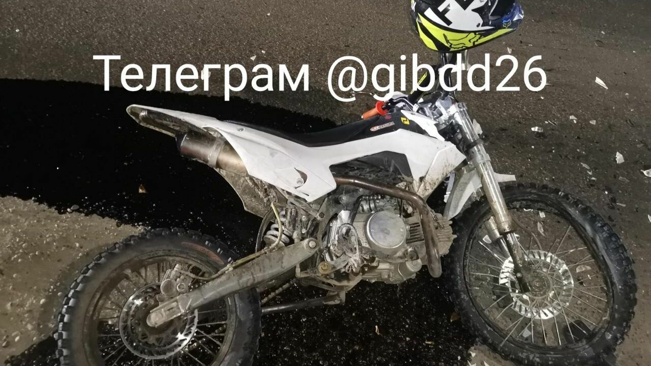 Подросток-мотоциклист получил открытый перелом в ДТП на Ставрополье