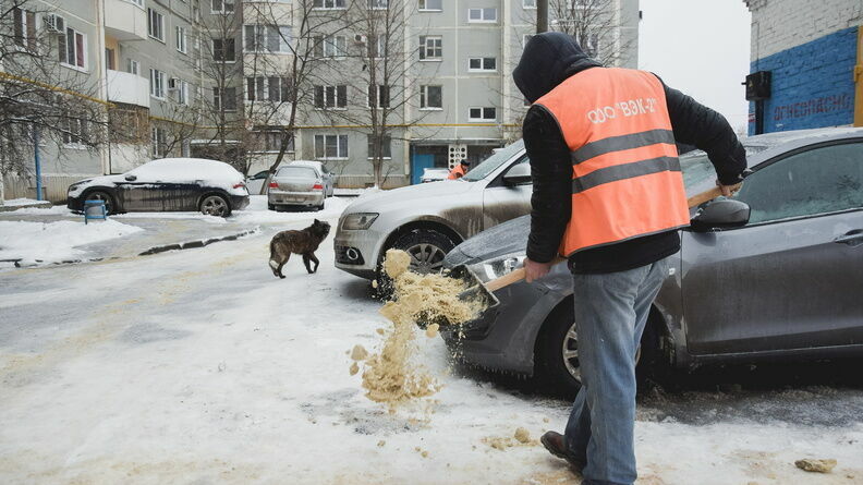 Гололед образовался на дорогах Ставрополья из-за морозов