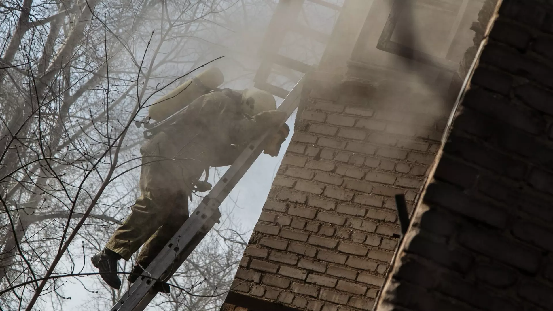 Общежитие загорелось на улице Бруснева в Ставрополе