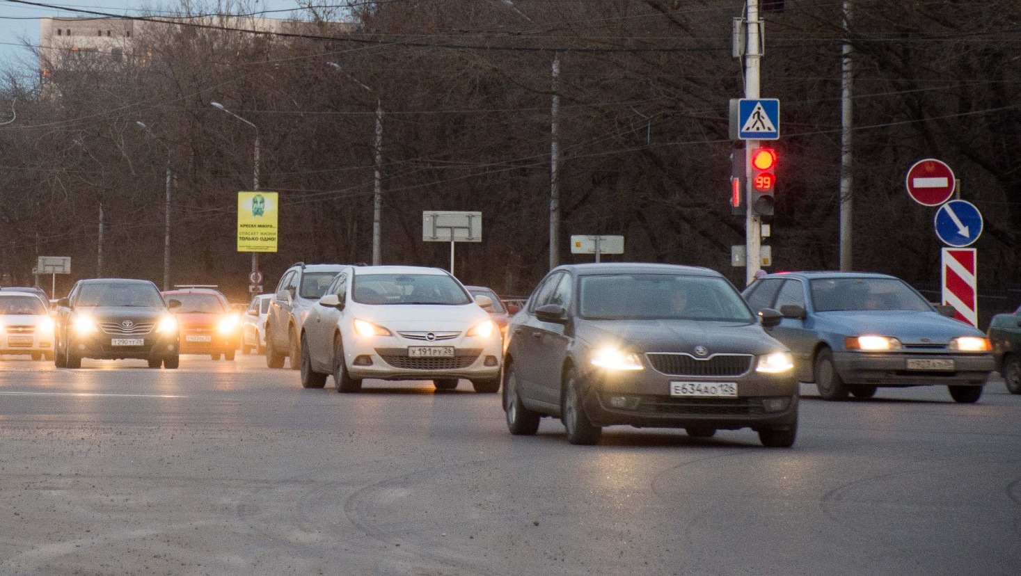 В Ставрополе образовались 8-балльные пробки