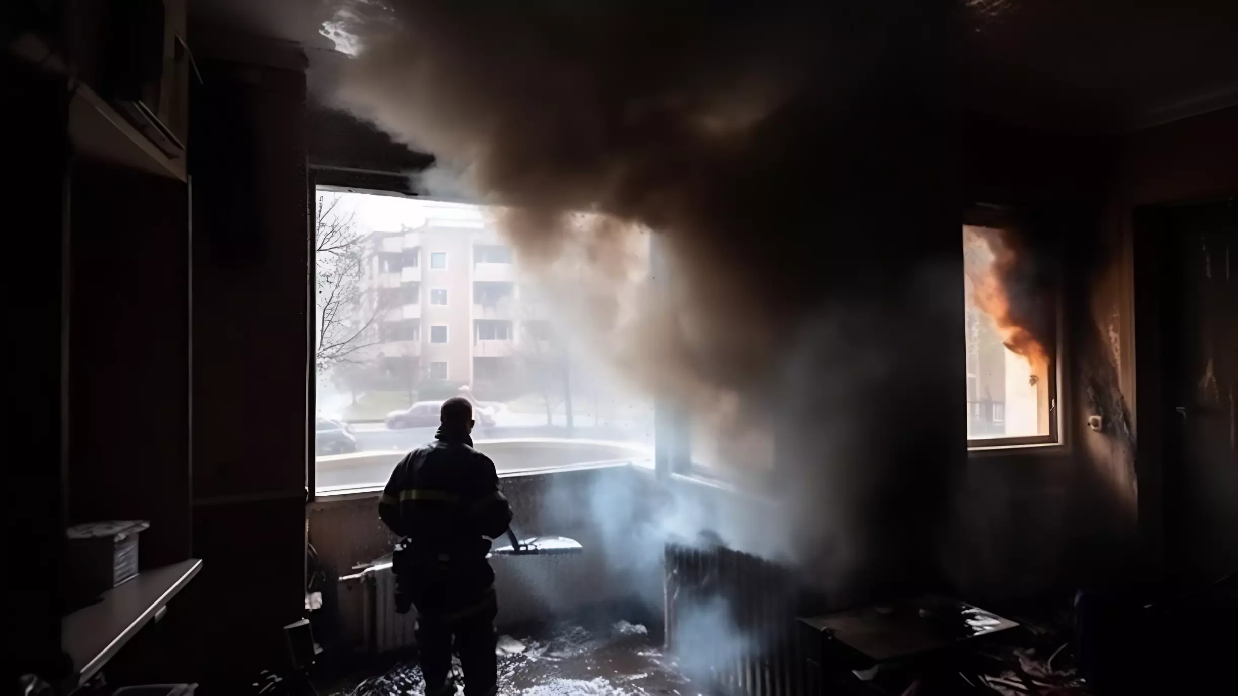 Производственное здание загорелось в Ставрополе
