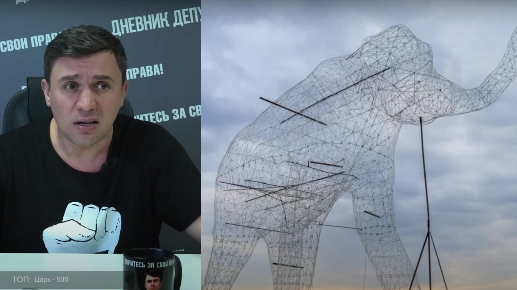 Экс-депутат Бондаренко раскритиковал установку слона за 6 млн рублей в Ставрополе